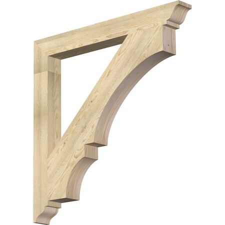 Ekena Millwork Balboa Traditional Rough Sawn Bracket, Douglas Fir, 4"W x 38"D x 38"H BKT04X38X38BOA01RDF